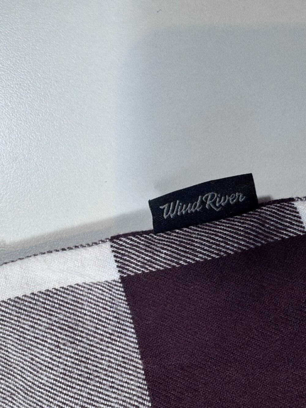 Wind River Burgundy Buffalo Plaid Button-Up Flannel Shirt NWT Small - Picture 8 of 14